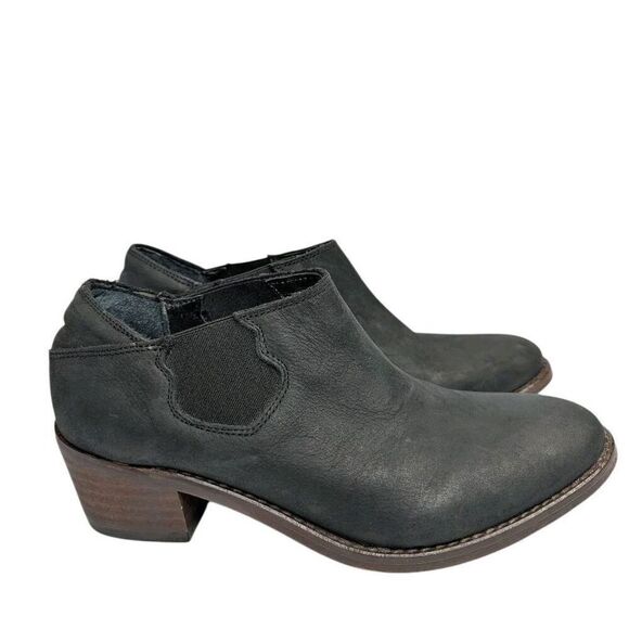 Wolverine Shoes - Wolverine Alice Black Leather low Ankle Bootie Slip On Womens 6.5